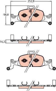 TRW GDB2126 - Set placute frana,frana disc aaoparts.ro