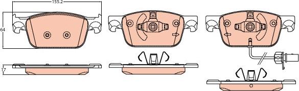 TRW GDB2127 - Set placute frana,frana disc aaoparts.ro