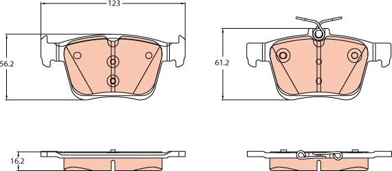 TRW GDB2179 - Set placute frana,frana disc aaoparts.ro