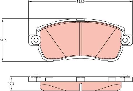 TRW GDB2176 - Set placute frana,frana disc aaoparts.ro