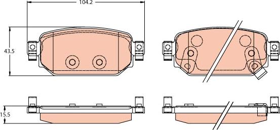 TRW GDB2172 - Set placute frana,frana disc aaoparts.ro