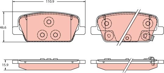 TRW GDB2359 - Set placute frana,frana disc aaoparts.ro