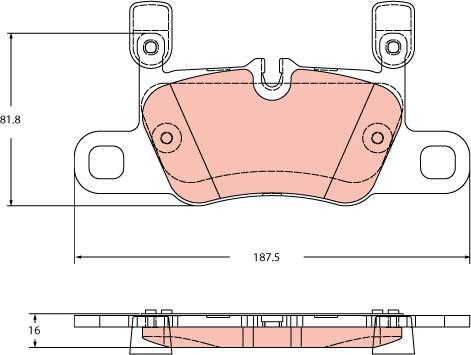 TRW GDB2369 - Set placute frana,frana disc aaoparts.ro