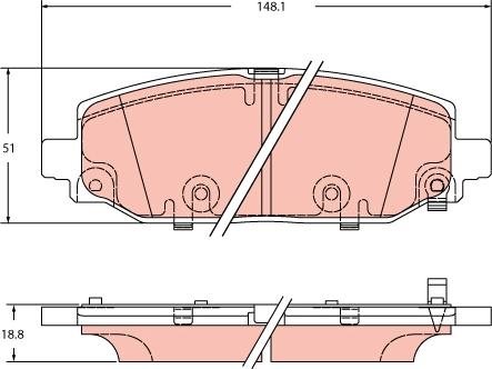 TRW GDB2360 - Set placute frana,frana disc aaoparts.ro