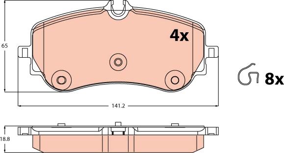TRW GDB2379 - Set placute frana,frana disc aaoparts.ro