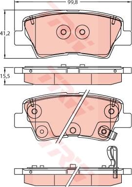 TRW GDB2242 - Set placute frana,frana disc aaoparts.ro