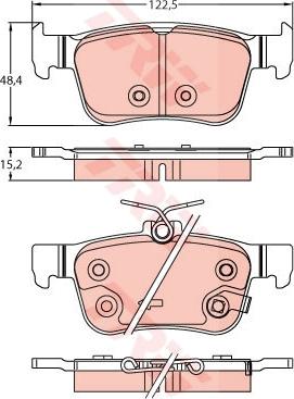 TRW GDB2256 - Set placute frana,frana disc aaoparts.ro