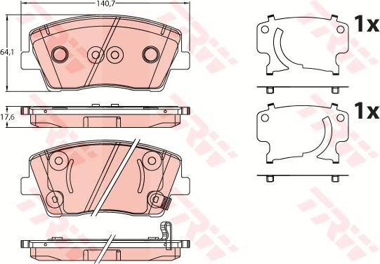 TRW GDB2253 - Set placute frana,frana disc aaoparts.ro