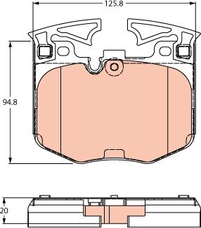 TRW GDB2260 - Set placute frana,frana disc aaoparts.ro