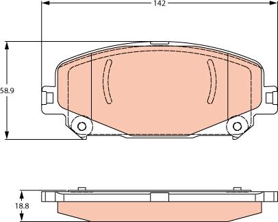 TRW GDB2268 - Set placute frana,frana disc aaoparts.ro