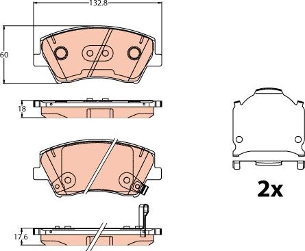 TRW GDB2203 - Set placute frana,frana disc aaoparts.ro