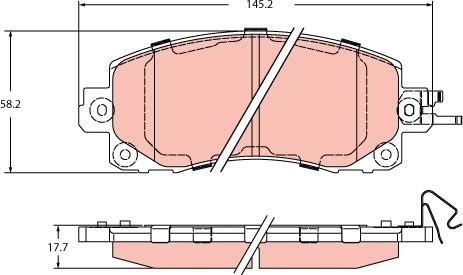 TRW GDB2216 - Set placute frana,frana disc aaoparts.ro
