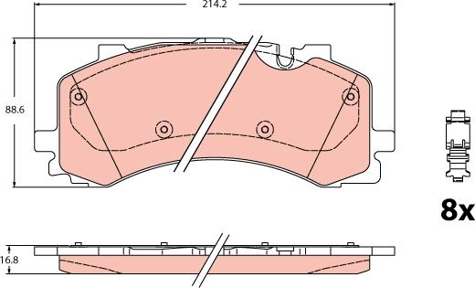 TRW GDB2235 - Set placute frana,frana disc aaoparts.ro