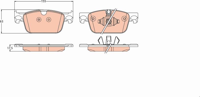 TRW GDB2221 - Set placute frana,frana disc aaoparts.ro