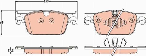 TRW GDB2221 - Set placute frana,frana disc aaoparts.ro