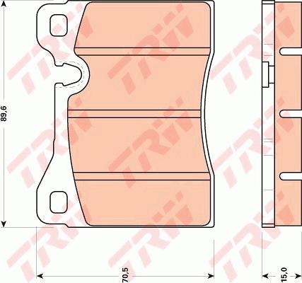 TRW GDB270 - Set placute frana,frana disc aaoparts.ro