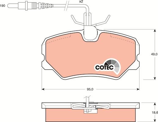 TRW GDB793 - Set placute frana,frana disc aaoparts.ro