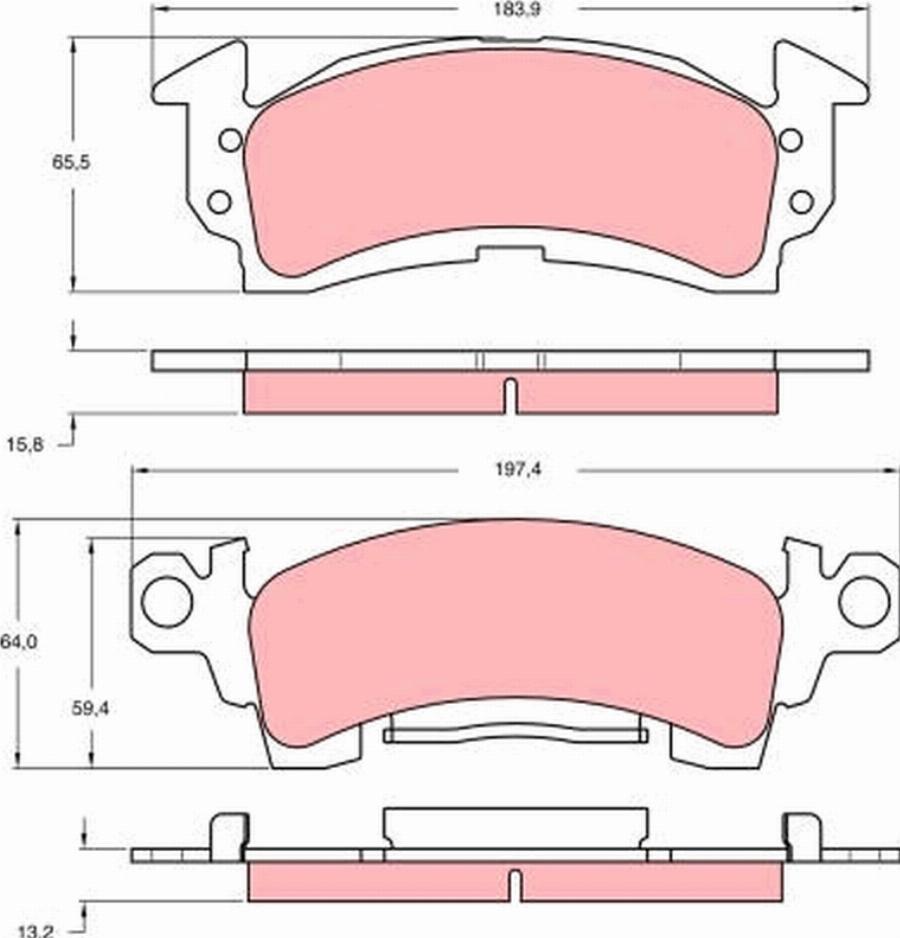 TRW GDB742 - Set placute frana,frana disc aaoparts.ro