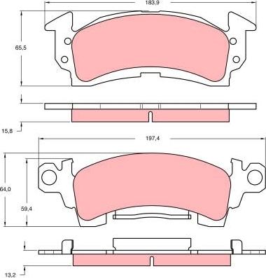 TRW GDB742 - Set placute frana,frana disc aaoparts.ro