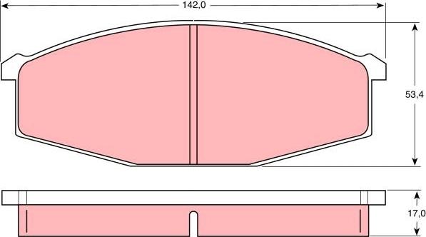 TRW GDB747 - Set placute frana,frana disc aaoparts.ro