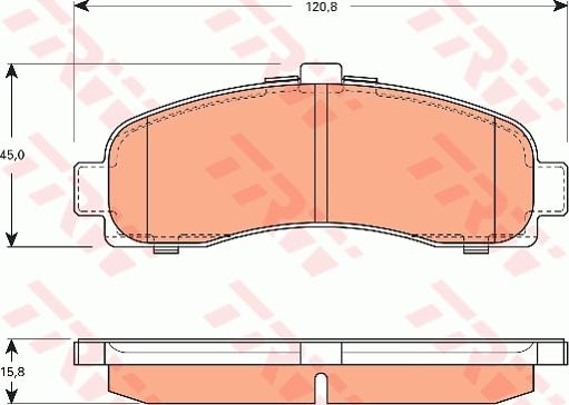 TRW GDB7590 - Set placute frana,frana disc aaoparts.ro