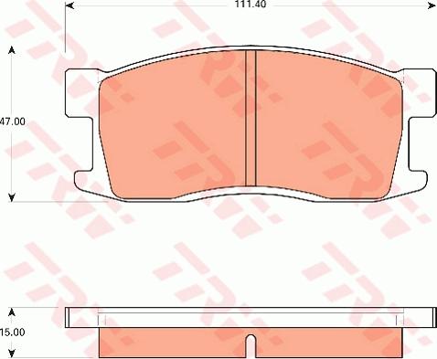 TRW GDB7559 - Set placute frana,frana disc aaoparts.ro