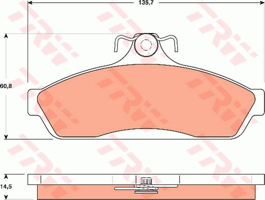 TRW GDB7500DT - Set placute frana,frana disc aaoparts.ro