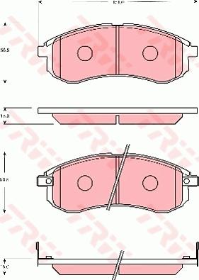 TRW GDB7692 - Set placute frana,frana disc aaoparts.ro