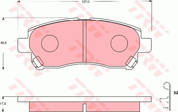 TRW GDB7656 - Set placute frana,frana disc aaoparts.ro