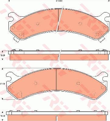 TRW GDB7667 - Set placute frana,frana disc aaoparts.ro