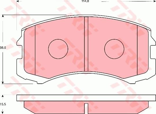 TRW GDB7618 - Set placute frana,frana disc aaoparts.ro