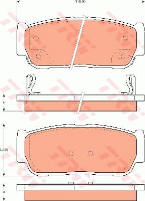 TRW GDB7687 - Set placute frana,frana disc aaoparts.ro