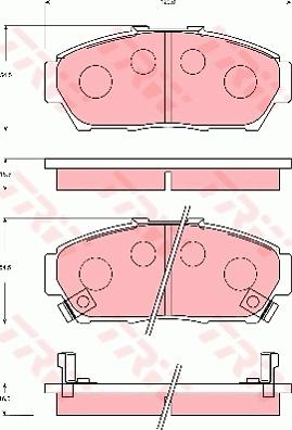 TRW GDB7091 - Set placute frana,frana disc aaoparts.ro