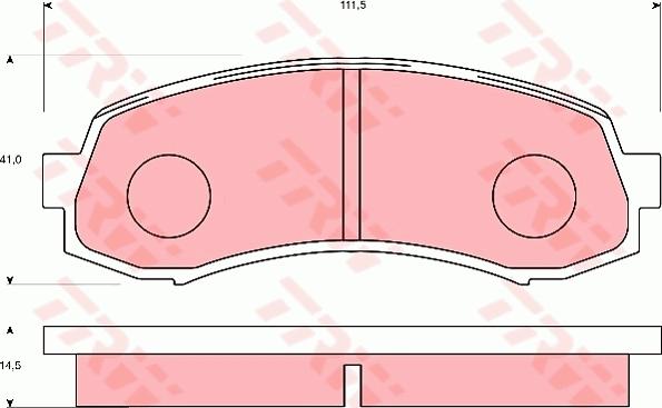 TRW GDB7097 - Set placute frana,frana disc aaoparts.ro