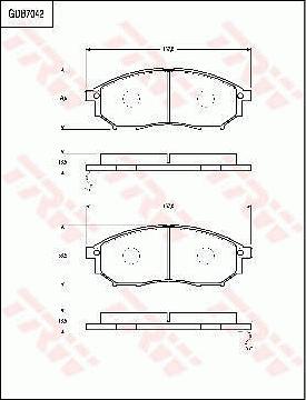 TRW GDB7042 - Set placute frana,frana disc aaoparts.ro