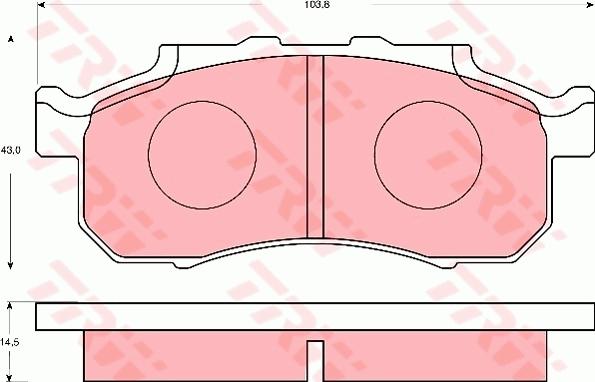 TRW GDB7089 - Set placute frana,frana disc aaoparts.ro
