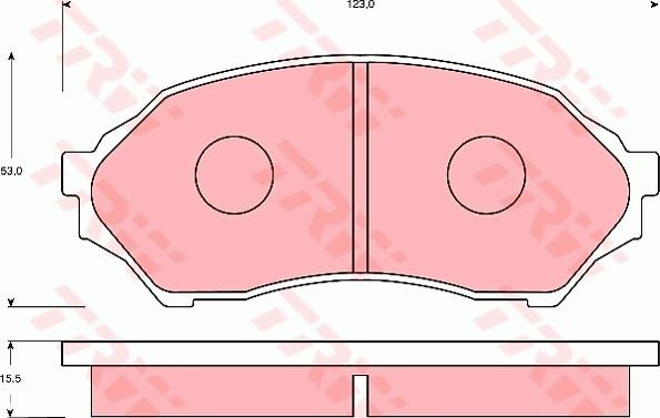 TRW GDB7083 - Set placute frana,frana disc aaoparts.ro