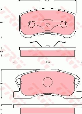 TRW GDB7025 - Set placute frana,frana disc aaoparts.ro