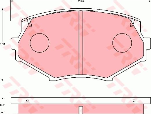 TRW GDB7078 - Set placute frana,frana disc aaoparts.ro