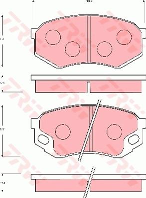 TRW GDB7101AT - Set placute frana,frana disc aaoparts.ro