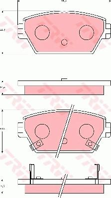 TRW GDB7107 - Set placute frana,frana disc aaoparts.ro