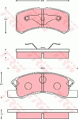 TRW GDB7114 - Set placute frana,frana disc aaoparts.ro