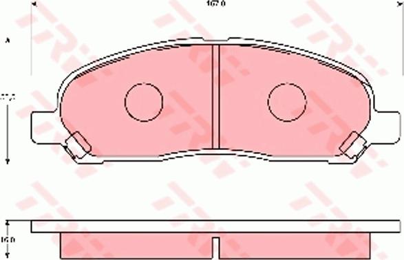 TRW GDB7113 - Set placute frana,frana disc aaoparts.ro
