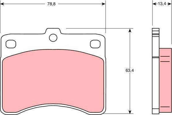 TRW GDB736DT - Set placute frana,frana disc aaoparts.ro