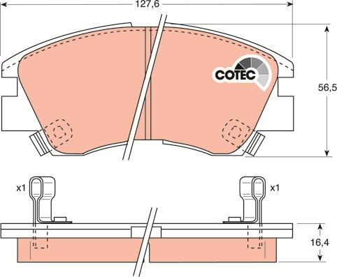 TRW GDB729 - Set placute frana,frana disc aaoparts.ro