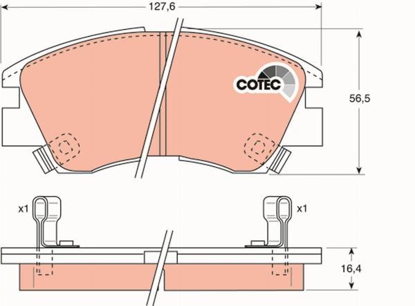 TRW GDB729 - Set placute frana,frana disc aaoparts.ro