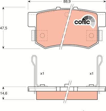 TRW GDB774 - Set placute frana,frana disc aaoparts.ro