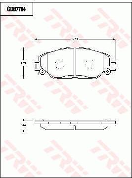 TRW GDB7764 - Set placute frana,frana disc aaoparts.ro