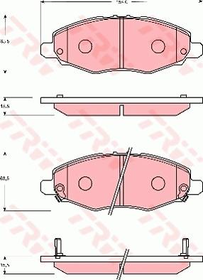 TRW GDB7702 - Set placute frana,frana disc aaoparts.ro