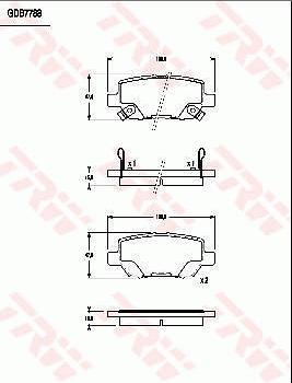 TRW GDB7788 - Set placute frana,frana disc aaoparts.ro